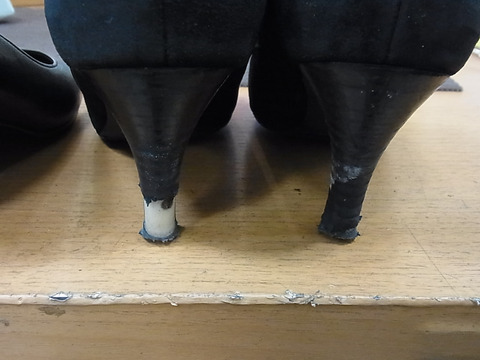 しぼむ手前の私とヒールの破れの話