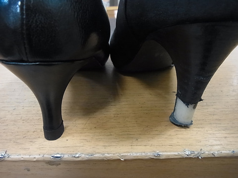 しぼむ手前の私とヒールの破れの話1