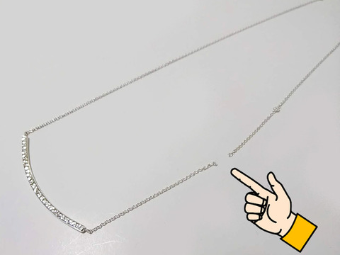 シルバーネックレスの修理1