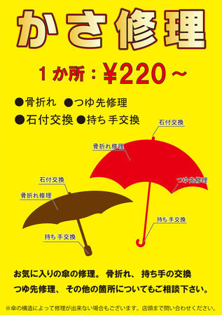 傘の修理 Umbrella repair6