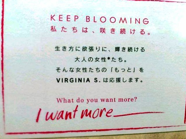 Virginia S キャンペーン プラスプラス ジャパン ホームページブログ