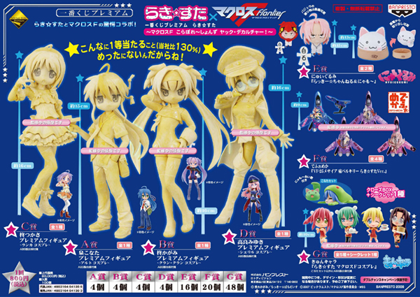 泉こなた マクロスF フィギュア らき☆すた 一番くじプレミアム らき☆すた マクロスF こらぼれ〜しょんず