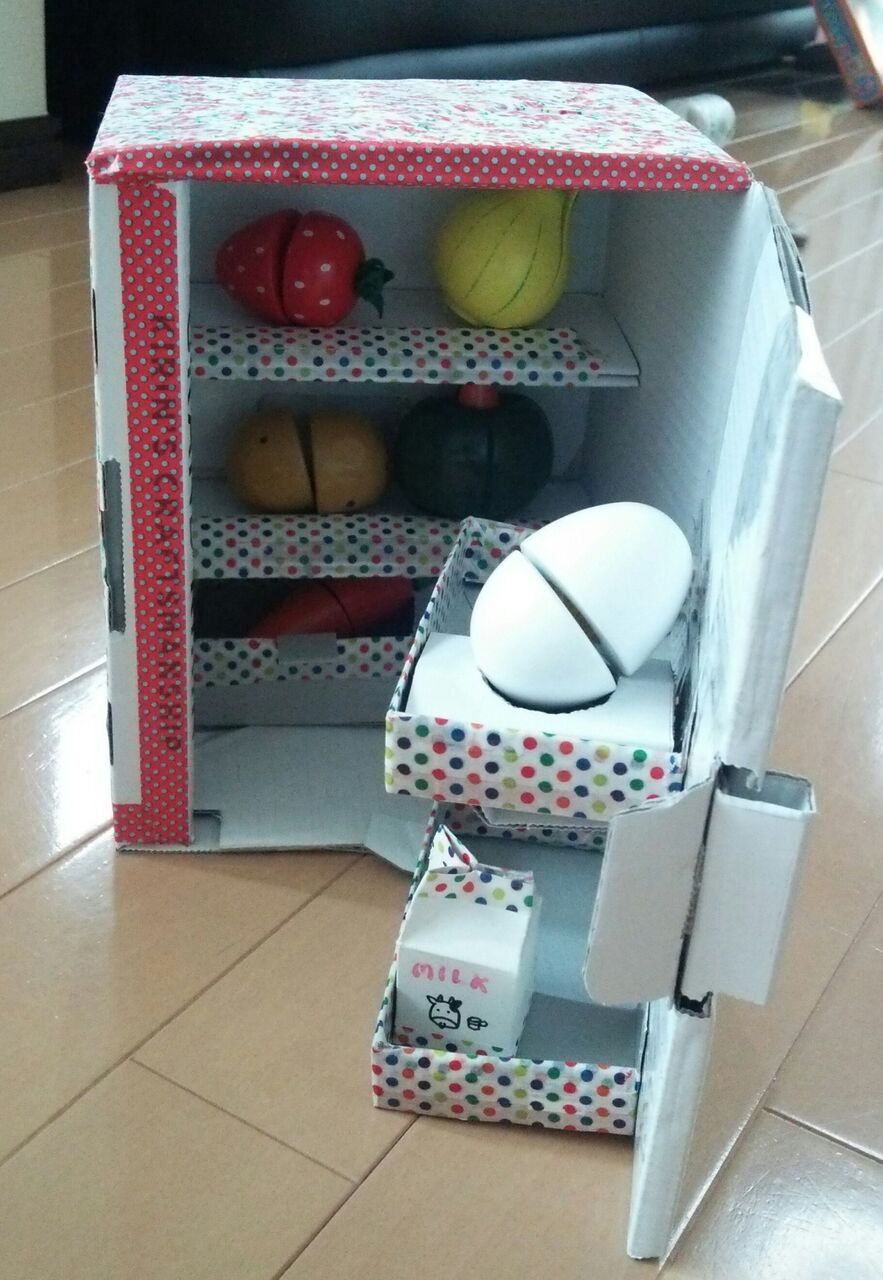 段ボールや空き箱で作った 手作りおもちゃ キッチンセット 子どもと仕事と子育てと病気とわたし 段ボールや空き箱で作った 手作りおもちゃ キッチンセット 子どもと仕事と子育てと病気とわたし