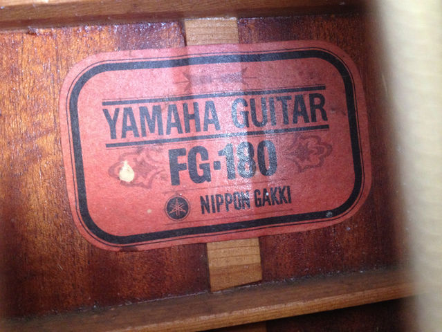 YAMAHA FG180 赤ラベル cipelici-orange.com