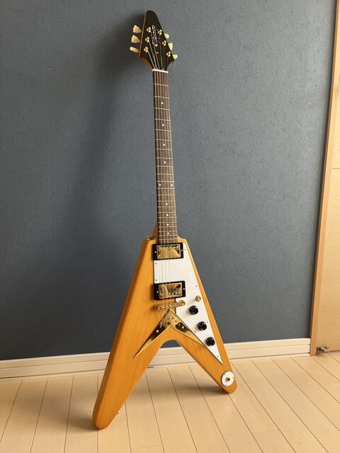 ☆Epiphone 1958 Korina Flying V Inspied by Gibson Custom ☆Epiphone 1958 Korina Flying V Inspied by Gibson Custom