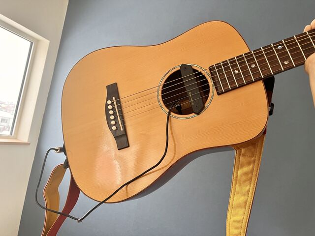 ☆アコギをエレアコ化する！SKYSONIC T-902搭載 : ジナパパ一家