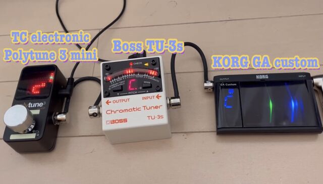 ファッションアイテム人気ランキング ☆チューナー比較 TC TU-3s BOSS & Polytune3mini electronic ギター