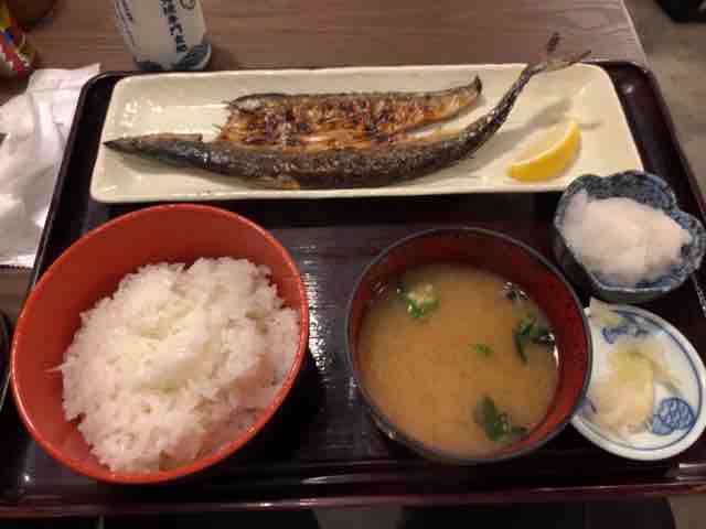 さんまの開き定食 白銀屋 大手町店 大手町 750円 ぽちたまの日記