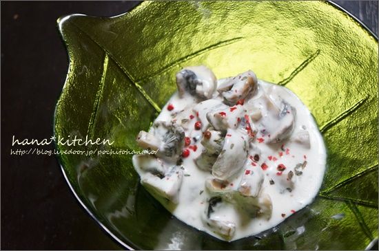 マッシュルームのミンティヨーグルトサラダ レシピ ねことキッチンで暮らす