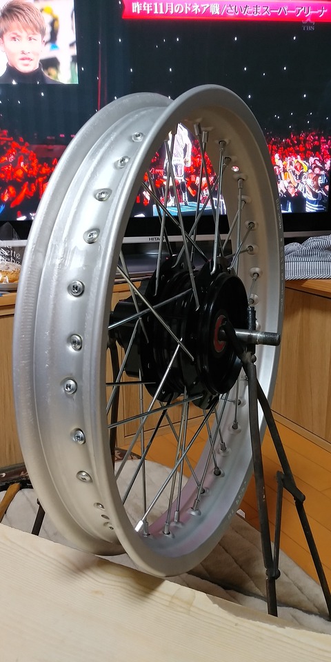 ホンダイーハトーブ TL125 JD03 リアホイールタイヤ リム ホンダイーハトーブ TL125 JD03 リアホイールタイヤ リム