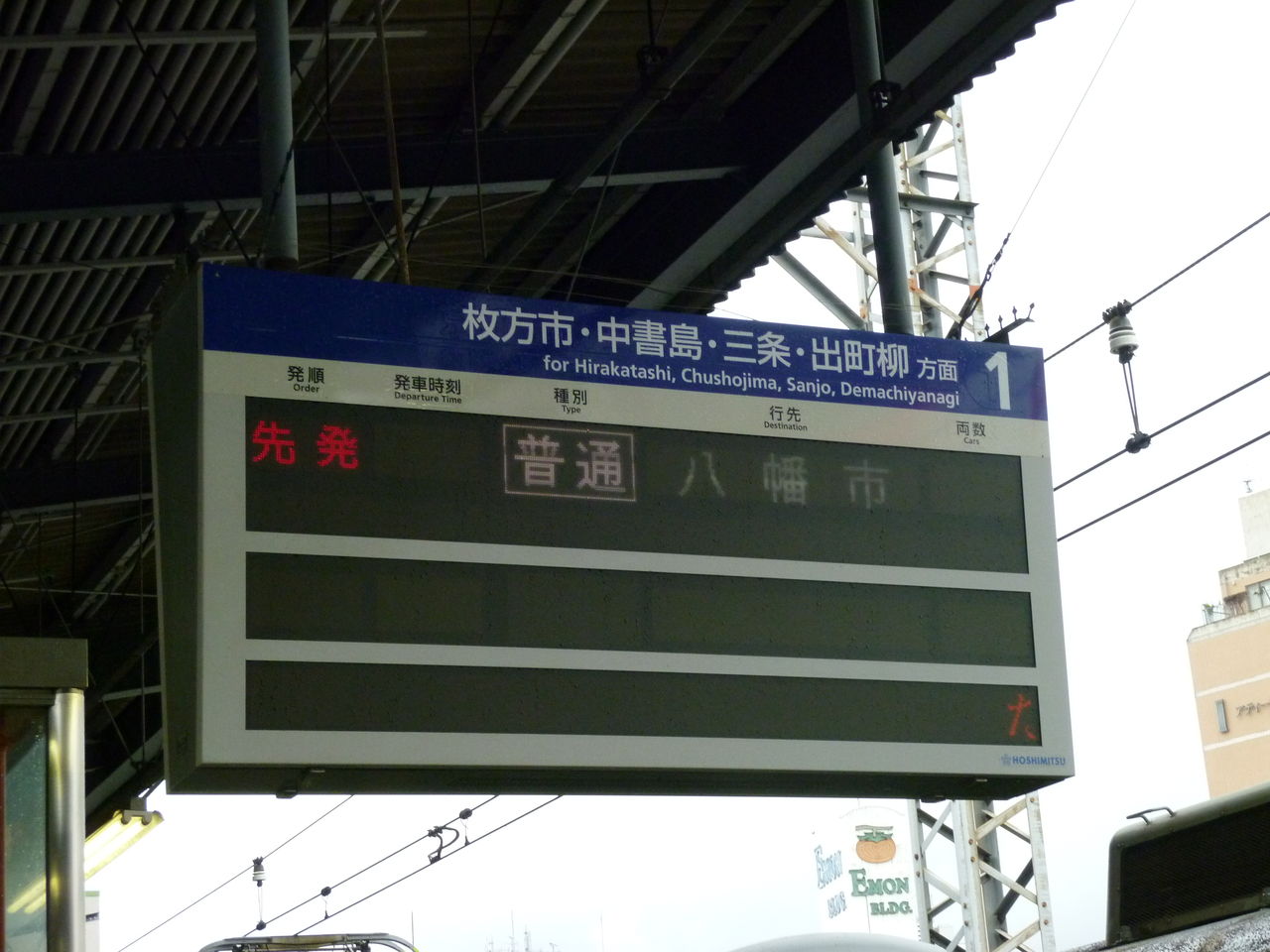 訳あり 京阪電車八幡市駅名吊り下げ看板 izushi-lions.com