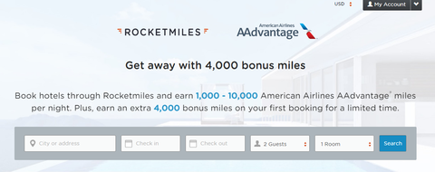 ロケットマイルでは、１月３１日までのホテルご予約でなんとアメリカン航空のマイルが４０００ボーナスマイルもらえるキャンペーン開催中！