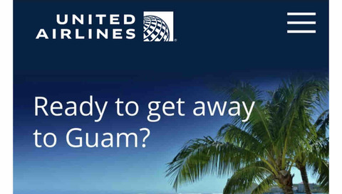 ユナイテッド航空　グアムの航空券が20%オフに！クーポンコードあり！