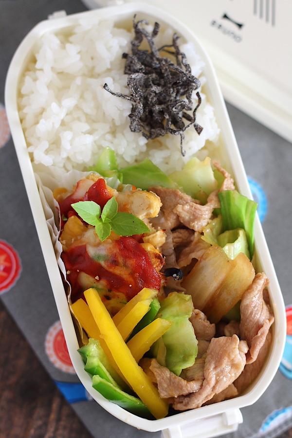 簡単回鍋肉の弁当