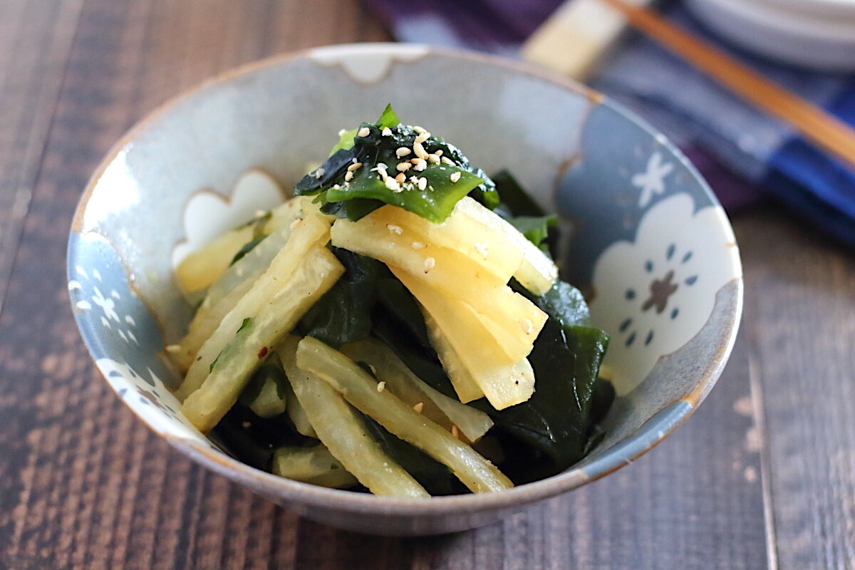 大根とわかめの炒り煮 ヘルシーで体に嬉しい副菜レシピ ぽかぽかびより レシピ 作り方 コツ Powered By ライブドアブログ