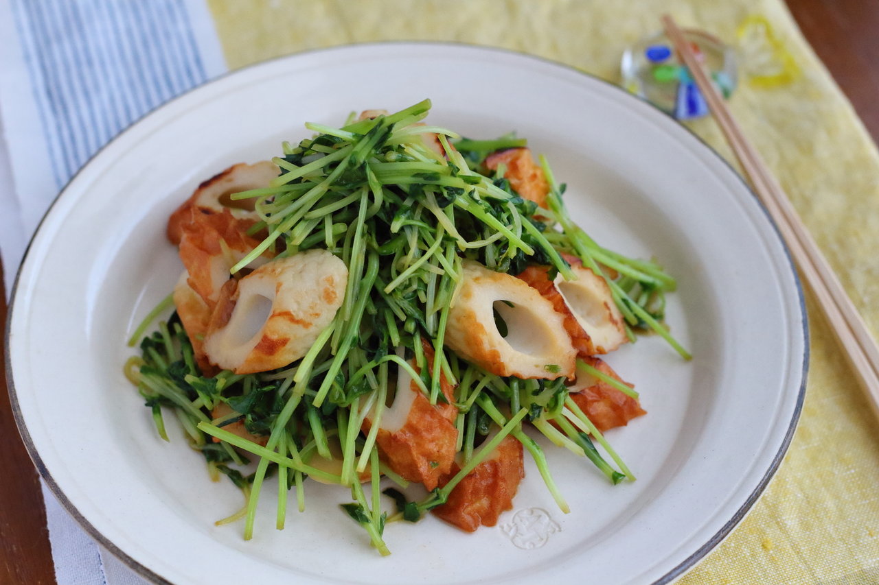 豆苗とちくわのバター醤油炒め 血中ヘモグロビン量とコレステロール値について ぽかぽかびより レシピ 作り方 コツ Powered By ライブドアブログ