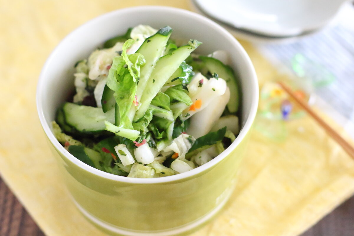 白菜ときゅうりの花むすび漬け 混ぜご飯の素を使って絶品お漬物を作ろう ぽかぽかびより レシピ 作り方 コツ Powered By ライブドアブログ