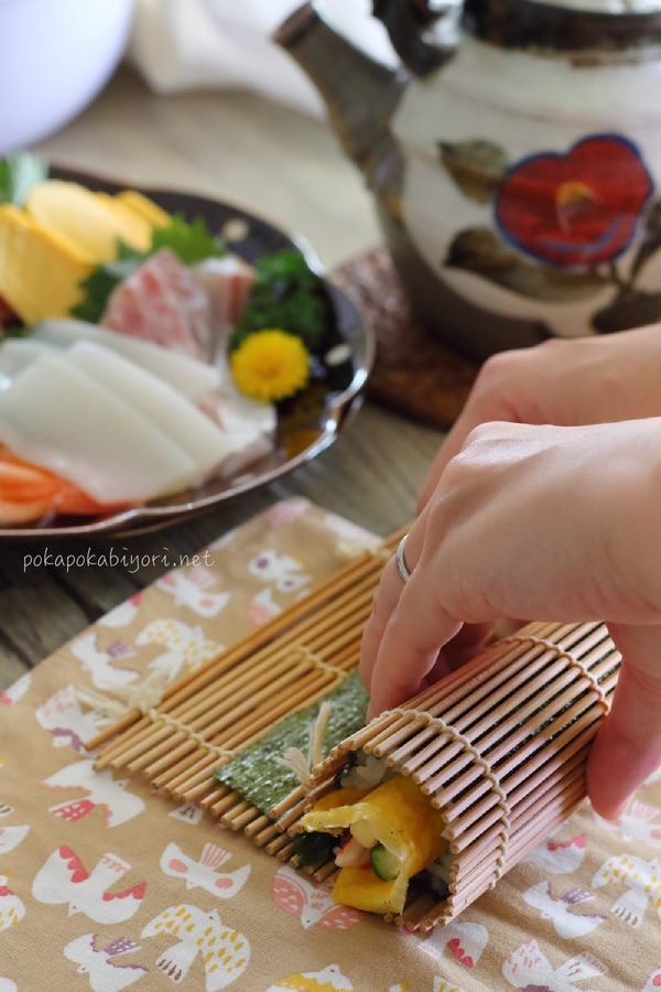 ハーフサイズの恵方巻き