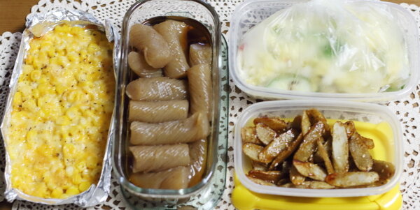 おかず5品 4品作り置き の高校生弁当 ぽかぽかびより レシピ 作り方 コツ Powered By ライブドアブログ