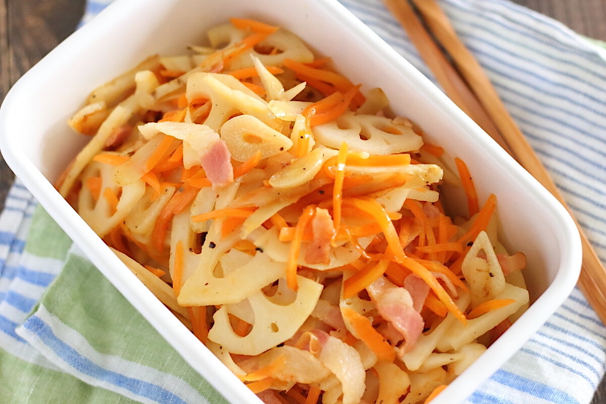 レシピ 根菜の洋風コンソメ炒め 白いきんぴら ぽかぽかびより レシピ 作り方 コツ Powered By ライブドアブログ