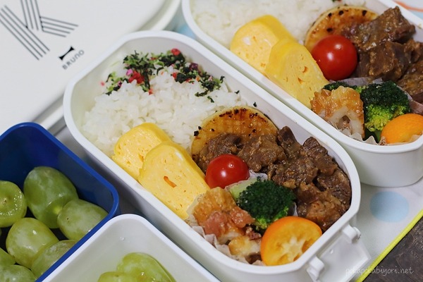 牛味噌煮の高校生弁当