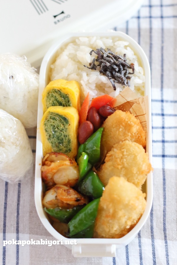 白味魚フライの弁当
