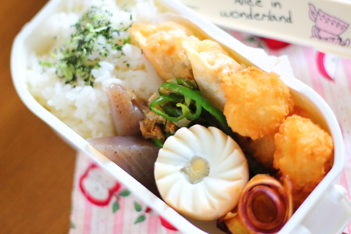 弁当記録 くるくるさつまいも揚げやイカフライなど ぽかぽかびより レシピ 作り方 コツ Powered By ライブドアブログ