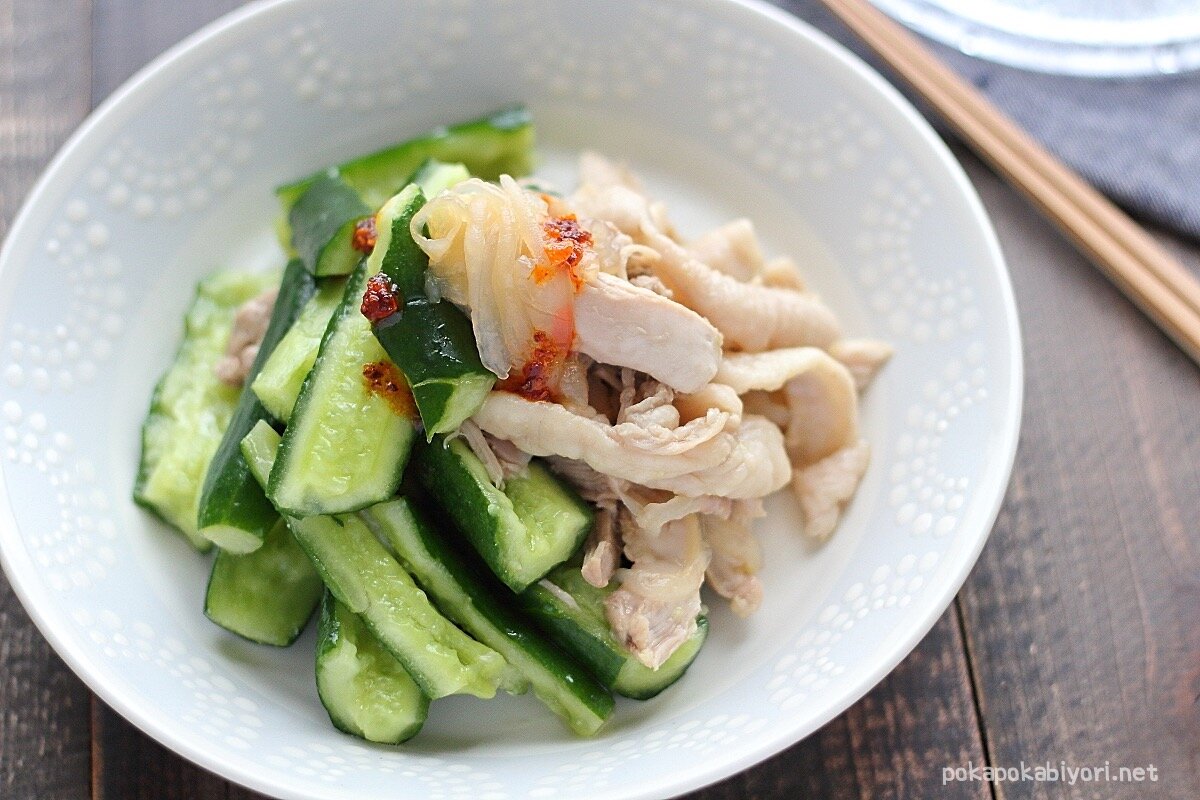 蒸し鶏とくらげの中華和え 蒸し暑い季節にぴったり ぽかぽかびより レシピ 作り方 コツ Powered By ライブドアブログ 蒸し鶏とくらげの中華和え 蒸し暑い季節にぴったり ぽかぽかびより レシピ 作り方 コツ Powered By ライブドアブログ