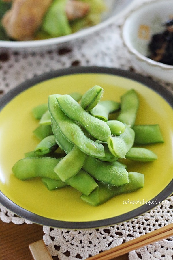 昨日枝豆のおいしい食べ方