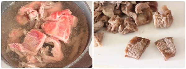 すじ肉とこんにゃくの煮込みの詳しい作り方1