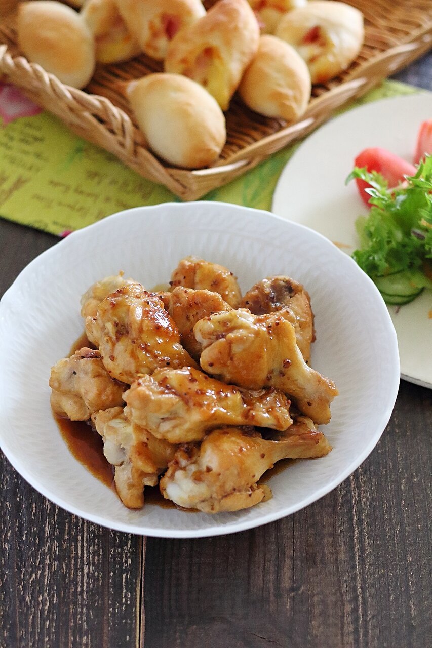粒マスタード入り照り焼きチキン 手羽の人気レシピ4選付き ぽかぽかびより レシピ 作り方 コツ Powered By ライブドアブログ