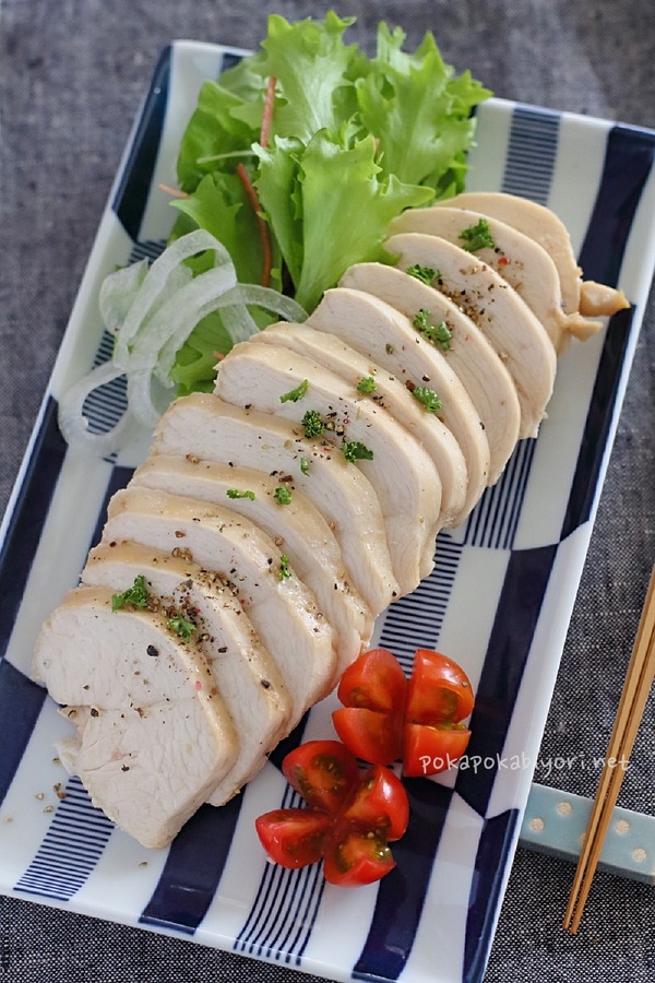 レンジで作る柔らか鶏ハム