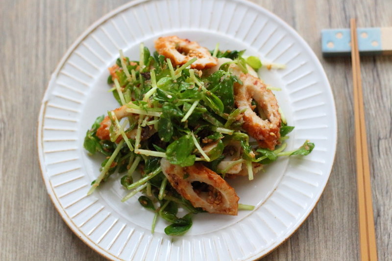 豆苗とちくわのおかか和え 鉄分 葉酸 カルシウムたっぷり ぽかぽかびより レシピ 作り方 コツ Powered By ライブドアブログ