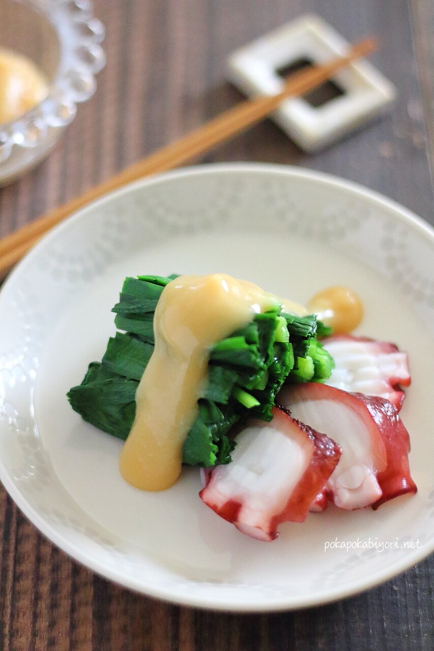 にらの酢味噌あえ 自分で作った方が美味しい酢味噌のレシピ ぽかぽかびより レシピ 作り方 コツ Powered By ライブドアブログ