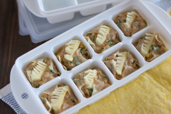 【レシピ】製氷皿活用の簡単シュウマイ
