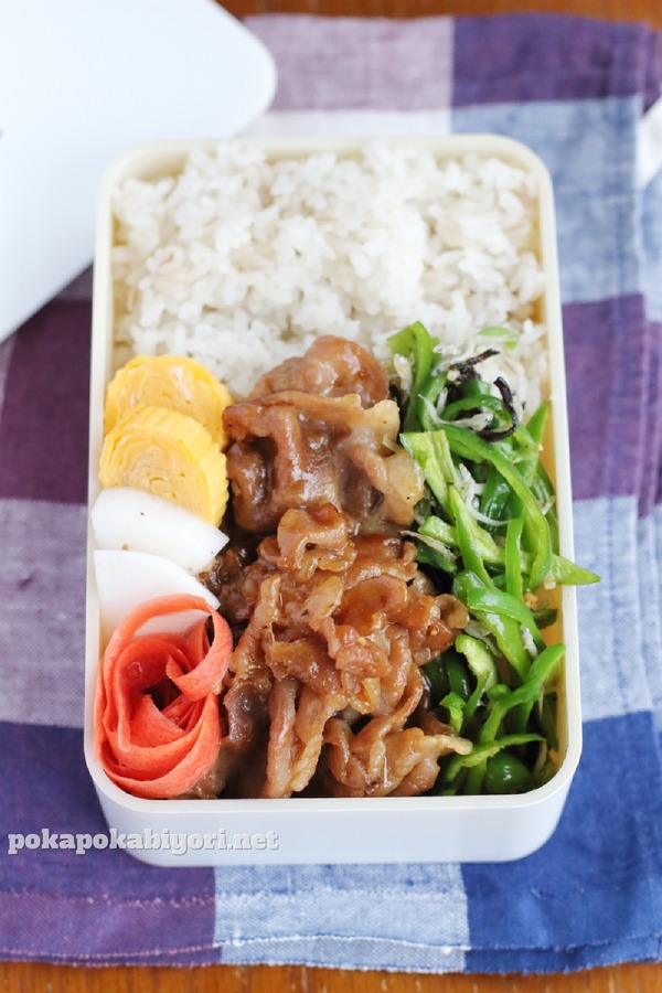 豚照り焼きの高校生弁当