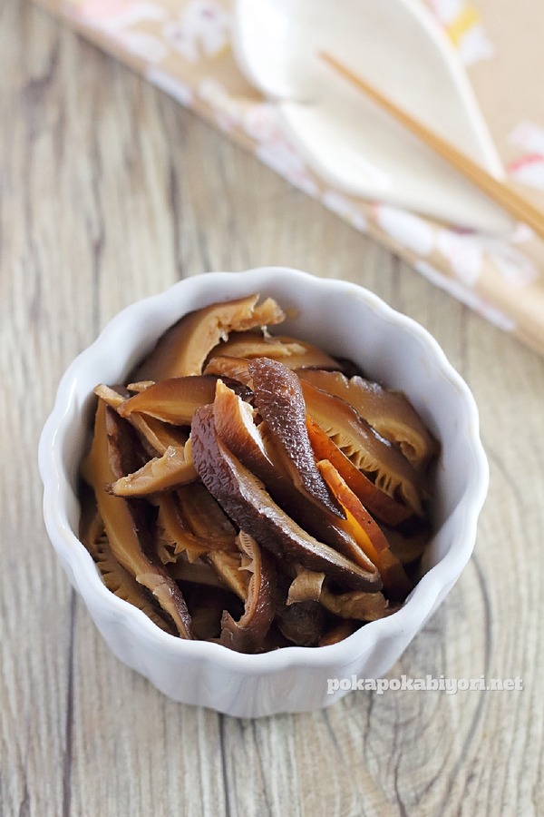 レンジで作るしいたけの甘辛煮のレシピ