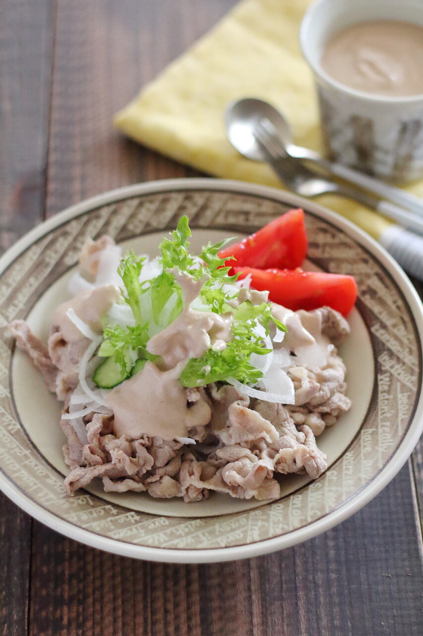 濃厚くるみ味噌ドレッシング 冷しゃぶサラダにはこれ ぽかぽかびより レシピ 作り方 コツ Powered By ライブドアブログ