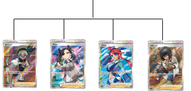 ポケカ女性srサポート人気投票第3回戦 サイトウvsマリィvsフウロvsウカッツ ポケカ研究所ブログ