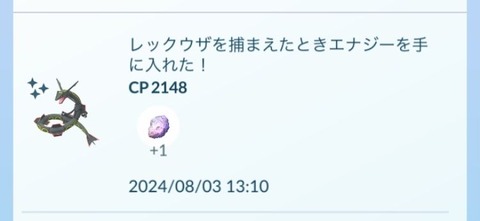 補填レックウザ隕石4
