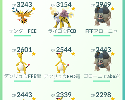 水ポケ対策にと思ったが電気タイプ全然育ってないわｗｗｗ ポケモンgo速報まとめ