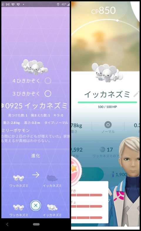 団欒ワッカネズミ3匹出2