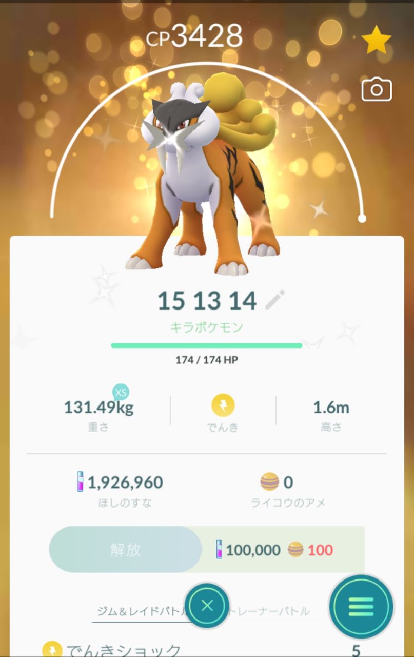 ポケモンgo 厳選はここからが本番 ライコウ色違いキラ100 の夢を追いかけるぞ ポケモンgo速報まとめ