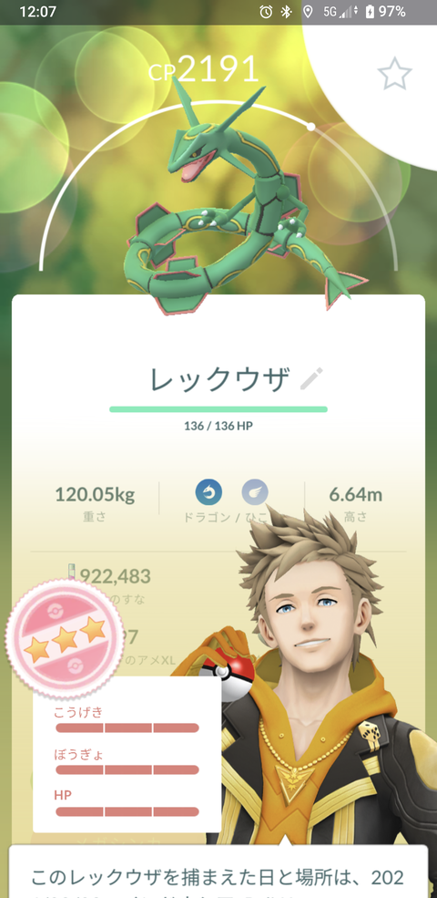 補填レックウザFFF喜6