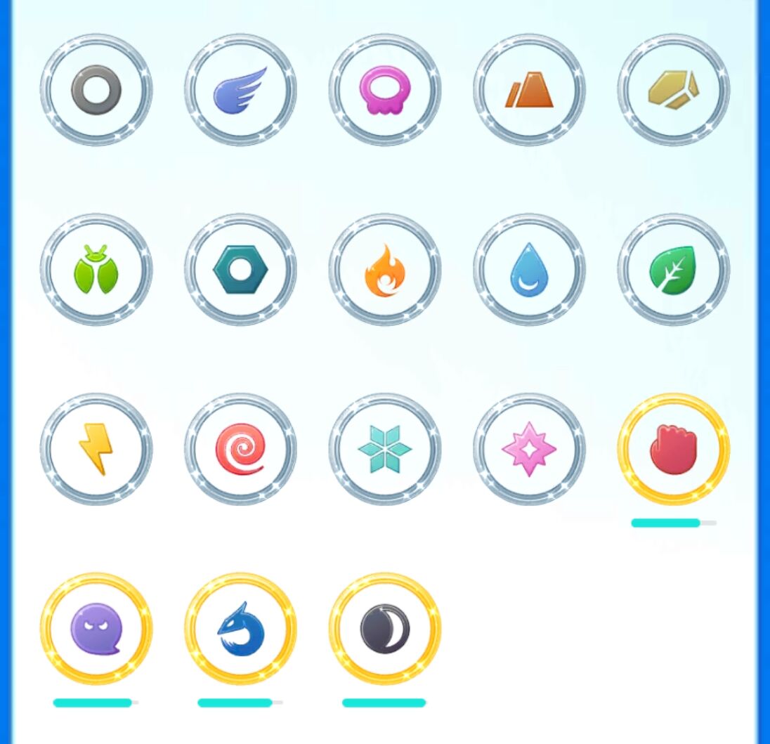 今日でメダルコンプリートだｗｗゴーストだけ埋まってなくてｗｗ ポケモンgo速報まとめ