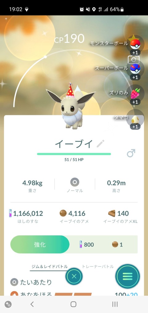 8th色イーブイ帽子3