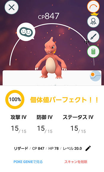 ヒトカゲ色違い初ゲット4