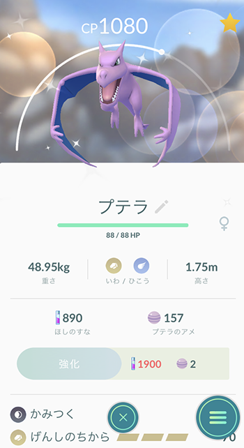 ポケモンgo それはタスク産 色違いプテラ出たわ ポケモンgo速報まとめ