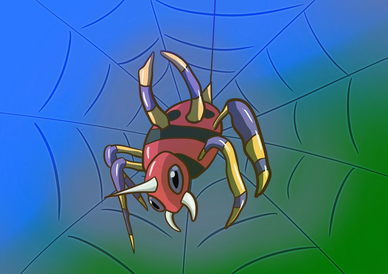 毎ポケ 図鑑no 168 アリアドス 毎日ポケモン ポケトピ ポケモントピック