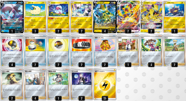 Vstar Vmax ハイクラスデッキ ゼラオラの改造レシピをだんのうら ポケカ日本代表 さんが作ってくれたよ ポケトピ ポケモントピック